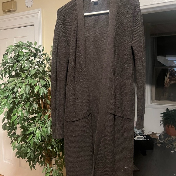 Athleta Walnut Scenic Wrap Sweater, medium - Picture 2 of 5